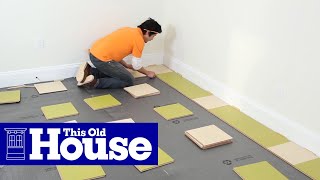 How to Install a Linoleum Tile Floor  This Old House [upl. by Hekking]