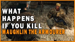 What Happens if you Kill Maughlin the Armourer in Dark Souls 2 [upl. by Creight225]