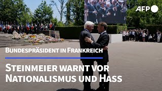 Steinmeier warnt an Ort von SSMassaker vor Nationalismus  AFP [upl. by Nosylla]