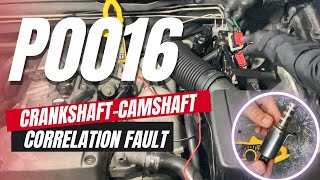 How to Test amp Fix P0016 Crankshaft  Camshaft Position Correlation Bank 1 Sensor A Bank 1  Intake [upl. by Kory231]