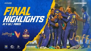 FINAL  Jaffna Kings vs Galle Gladiators  Full Match Highlights  LPL 2021 [upl. by Raquela273]