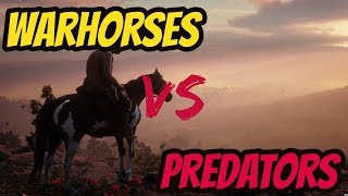 All Warhorses VS Predators Part 1 Red Dead Redemption 2 [upl. by Haimarej]