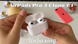 Réplica AirPods Pro 3 Generation 11  GPS location and sync  Unboxing [upl. by Nnyleuqcaj]