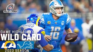 Los Angeles Rams vs Detroit Lions Game Highlights  NFL 2023 Super Wild Card Weekend [upl. by Nivrae302]