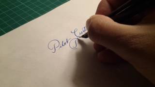 Pilot Custom 742 FA nib writing sample [upl. by Annahael823]