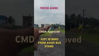 Low Budget CMDA Approved Plot For Sale In Avadi  Just 10 mins From the Avadi Bus stop  100 Loan [upl. by Crandall]