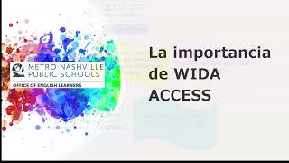 WIDA ACCESS Parent information [upl. by Pyne]