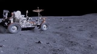 An Astronaut Driving on the Surface of the Moon [upl. by Ycrep]