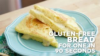 GlutenFree Bread for One in 90 Seconds [upl. by Lliw]