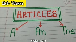 How to learn articles in English grammar for beginners  a an the [upl. by Barrada]