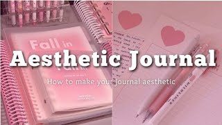 How to make an AESTHETIC JOURNAL  cover  ideas  calendar  doodles 🌷 [upl. by Adliwa]