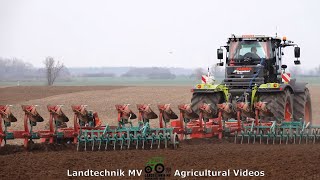 Claas Xerion  Kverneland  Onland Pflügen  Plowing Onland 2021 [upl. by Trebbor]