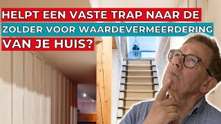 Waardevermeerdering van mijn huis  Vaste trap naar zolder [upl. by Enialedam105]