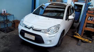 Citroen C3 16 16v 2014 Troca da correia dentada e limpeza arrefecimento [upl. by Buzzell]