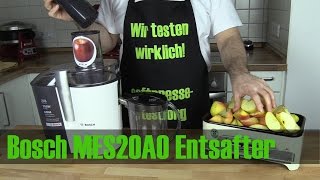 Bosch MES20A0 im Entsafter Test [upl. by Mayberry719]