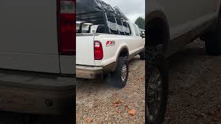 Cold start 60 Powerstroke with 5 inch straight pipe f350 [upl. by Ikcaj]