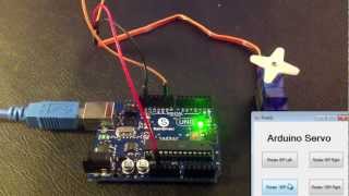 Arduino  Control Servo with Visual Basic [upl. by Birdie]