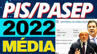 PISPASEP 2022 CALCULADO PELA MÉDIA SALARIAL DE ATÉ DOIS SALÁRIOS MÍNIMOS  DIREITO ABONO SALARIAL [upl. by Aerdnahc]