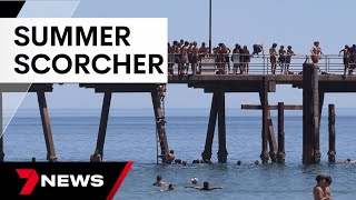 Adelaide swelters through hottest summer day in three years  7 News Australia [upl. by Fabio]