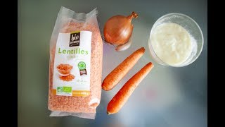 Recette Bio  Soupe de lentilles corail [upl. by Ahsekal27]