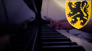 De Vlaamse Leeuw  Anthem of Flanders  All 5 Verses Piano [upl. by Eimma]