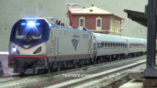 Modern Ho Scale Amtrak Trains Compilation [upl. by Molloy201]