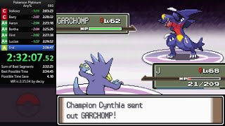 Pokemon Platinum Any Speedrun in 23500 Current World Record [upl. by Kraus]