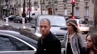 Jeremy Meeks and Chloe Green  Balmain fashion show  January 20th [upl. by Alderman]