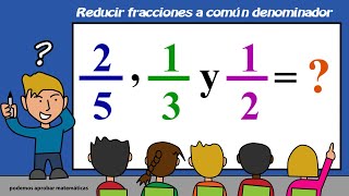 Reducir fracciones a común denominador [upl. by Foss]