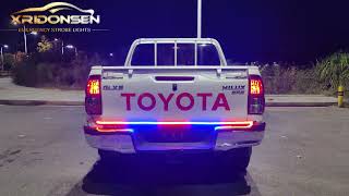 XRIDONSEN 60 inch Tailgate Police Lights Strip Red Blue Emergency Lights for Vehicles Trucks Pickup [upl. by Anyk]