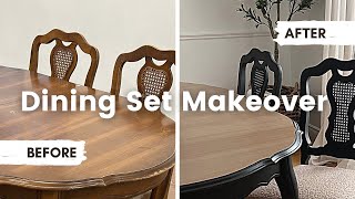 OLD furniture NEW life  Transforming it into a BEAUTIFUL Dining Table [upl. by Riker]