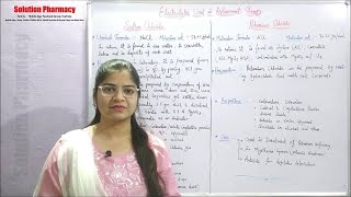 Inorganic Chemistry 20 Sodium Chloride amp Potassium Chloride  Extra amp Intracellular Electrolytes [upl. by Shamrao169]