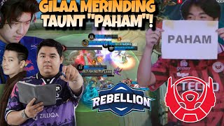 REBELLION DIKASIH quotPAHAMquot  GILAA TAUNTNYA  REBELLION VS BIGETRON MATCH 3  MPL S14 [upl. by Huntington]