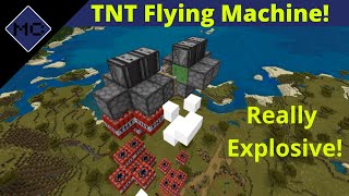 Minecraft Bedrock TNT Flying Machine Tutorial [upl. by Airamas41]