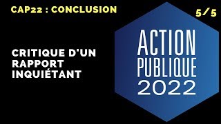 Le rapport ACTION PUBLIQUE 2022 en 6 critiques [upl. by Muhcan]