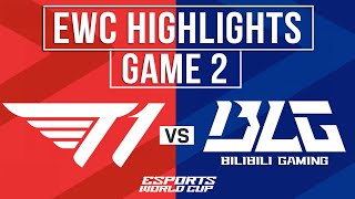 T1 vs BLG Highlights Game 2  EWC 2024 Quarterfinals  T1 vs Bilibili Gaming [upl. by Nyleuqaj]