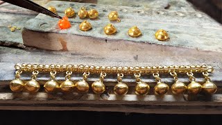 24k gold bracelet is made  gold bracelet making process [upl. by Charteris]