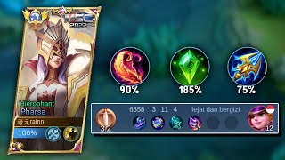 PHARSA BUILD FOR DELETE SQUISHY HEROES  Mobile Legends BangBang mobilelegends [upl. by Liz113]