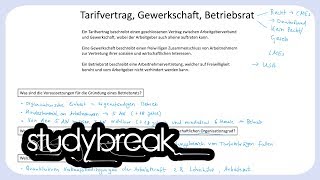 Tarifvertrag Gewerkschaft Betriebsrat  Personalmanagement [upl. by Deyas]