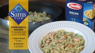 Dicas amp Sabores  Risotado Barilla de salmão com limãosiciliano [upl. by Yrtneg]