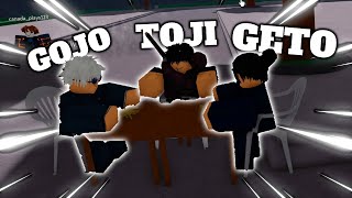 Toji Gojo and Getos dumb experience in Strongest Battlegrounds [upl. by Aseuqram]