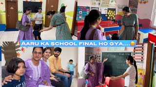 Aaru ka new school me admission ho gya…☺️ snappygirls therott vlogs [upl. by Dyolf376]