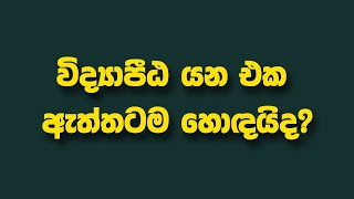 Viddyapeeta  විද්‍යාපීඨ යන එක ඇත්තටම හොඳයිද NCOE [upl. by Anirehtac]