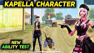 Kapella Character Ability After Update  Free Fire Kapella Character Ability Change Test amp Gameplay [upl. by Nnylesor]