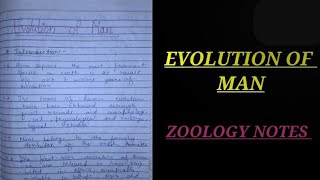 EVOLUTION OF MAN IN HINDI homosapien evolutionnotes bsc2ndyearzoology zoology botany vbu bbmk [upl. by Neb923]