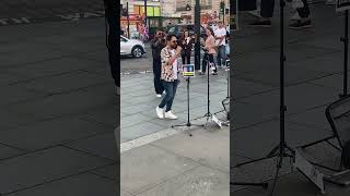 Live concert 🎵 in Piccadilly Circus in central London [upl. by Salisbury840]