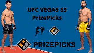 UFC Vegas 83 PrizePicks Breakdown [upl. by Nylsor]