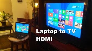 How to Connect Laptop to TV using HDMI  Easy amp Fun [upl. by Uokes]