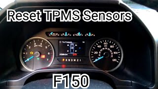 How to relearn TPMS sensors on F150 [upl. by Ahsenat]