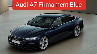 New Audi A7 Firmament Blue 2024 Facelift  The Epitome of Luxury with Beige Interior [upl. by Danelle]